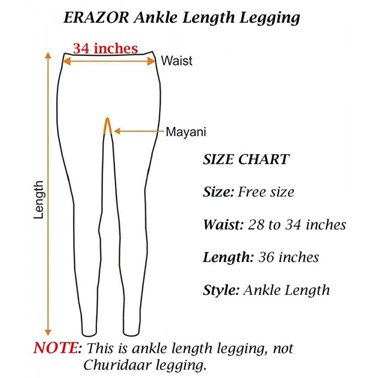 Buy Leggings Size Chart Online In India -  India